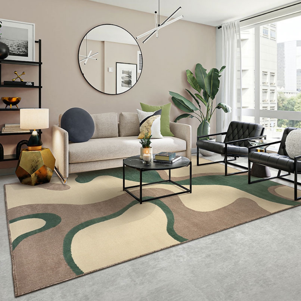 Tapete Herat New Retangular Roselan (200x300) Bege e Verde