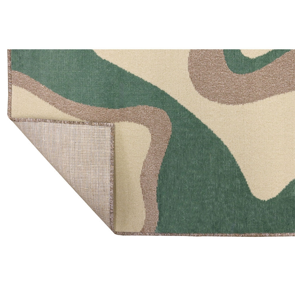 Tapete Herat New Retangular Roselan (200x300) Bege e Verde