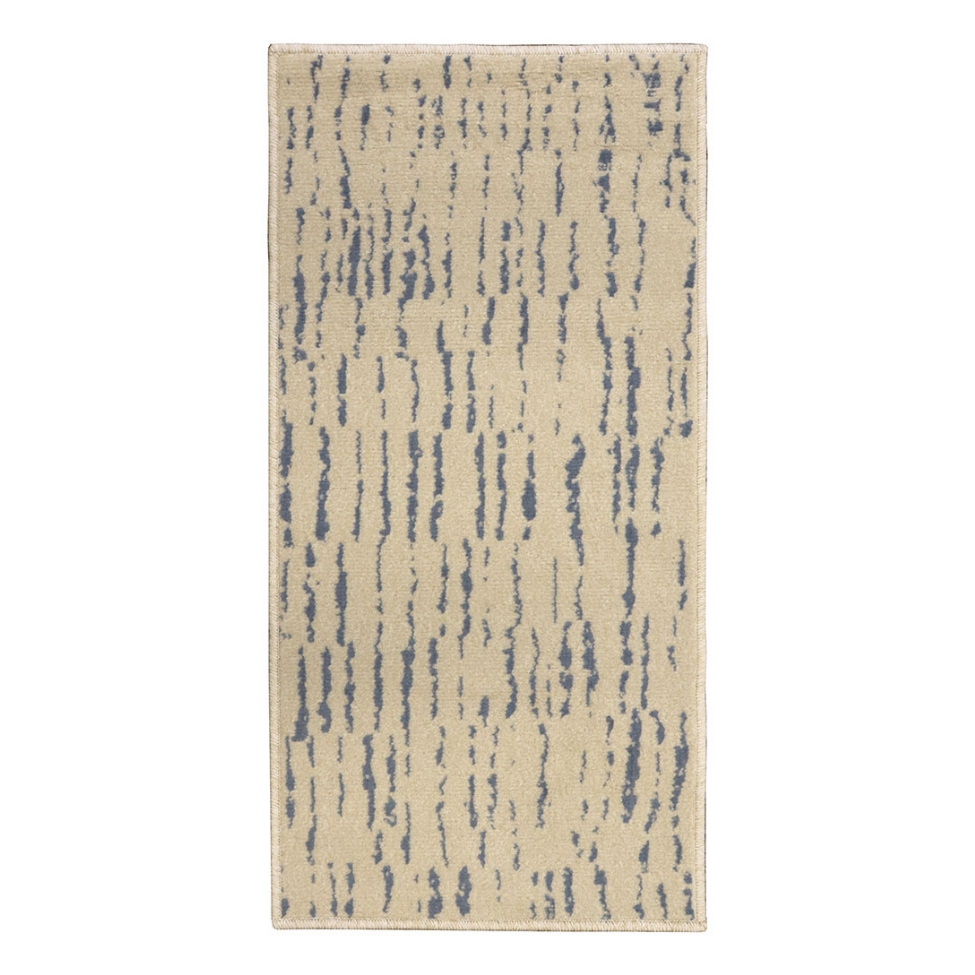 Tapete Herat New Retangular Roselan (50x100) Bege e Azul