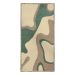 Tapete Herat New Retangular Roselan (50x100) Bege e Verde