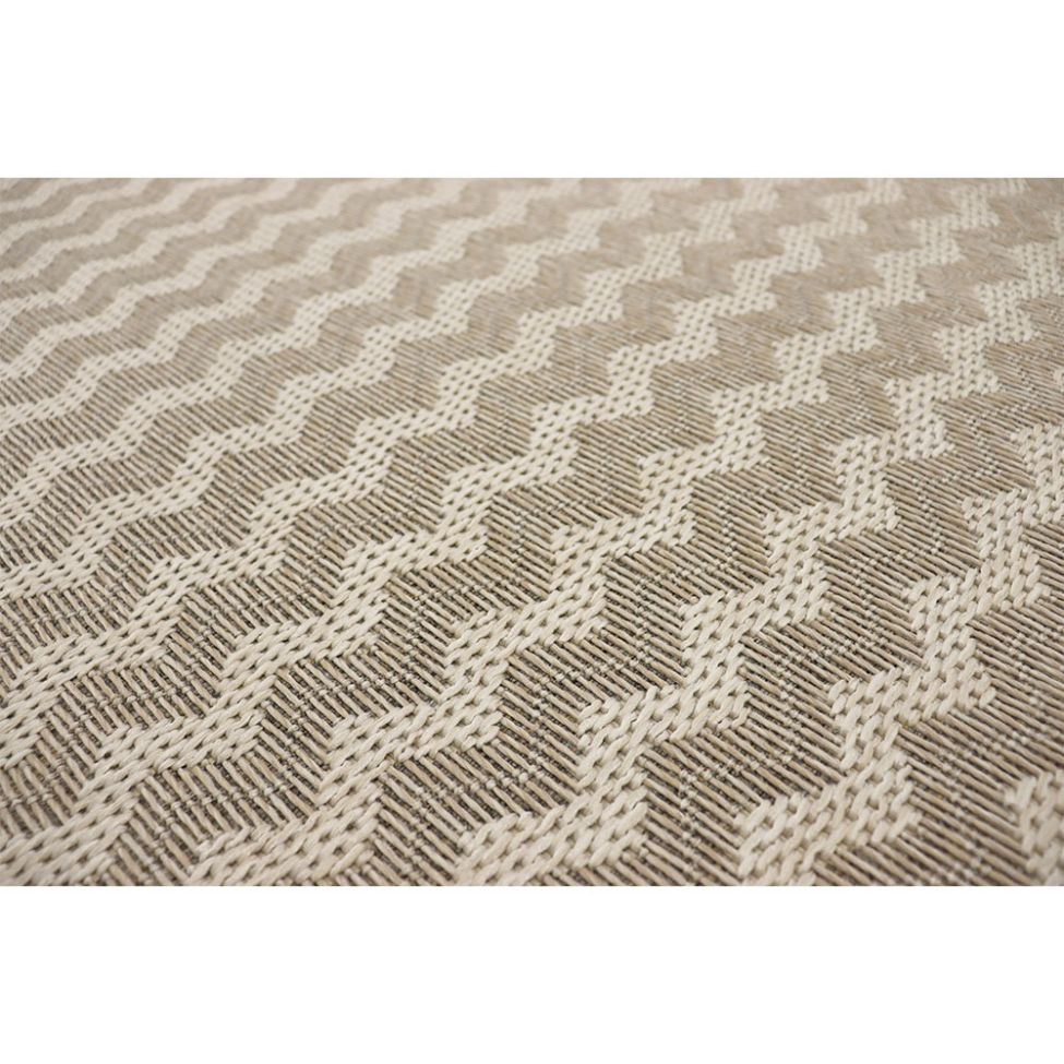 Tapete Julia Geométrico Retangular Polipropileno (200x250) Areia