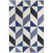 Tapete Lyre Retangular Polipropileno (100x150) Azul