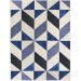 Tapete Lyre Retangular Polipropileno (150x200) Azul