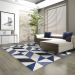 Tapete Lyre Retangular Polipropileno (150x200) Azul
