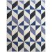 Tapete Lyre Retangular Polipropileno (200x250) Azul