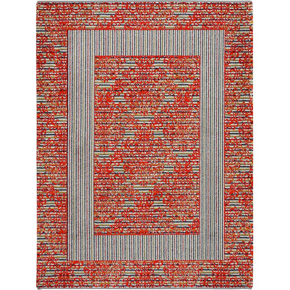 Tapete Lyre Retangular Polipropileno (200x290) Vermelho