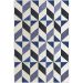 Tapete Lyre Retangular Polipropileno (200x300) Azul