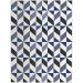 Tapete Lyre Retangular Polipropileno (300x400) Azul