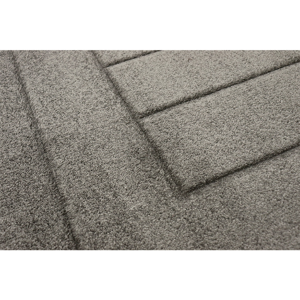 Tapete Mira Retangular Polipropileno (100x150) Chumbo