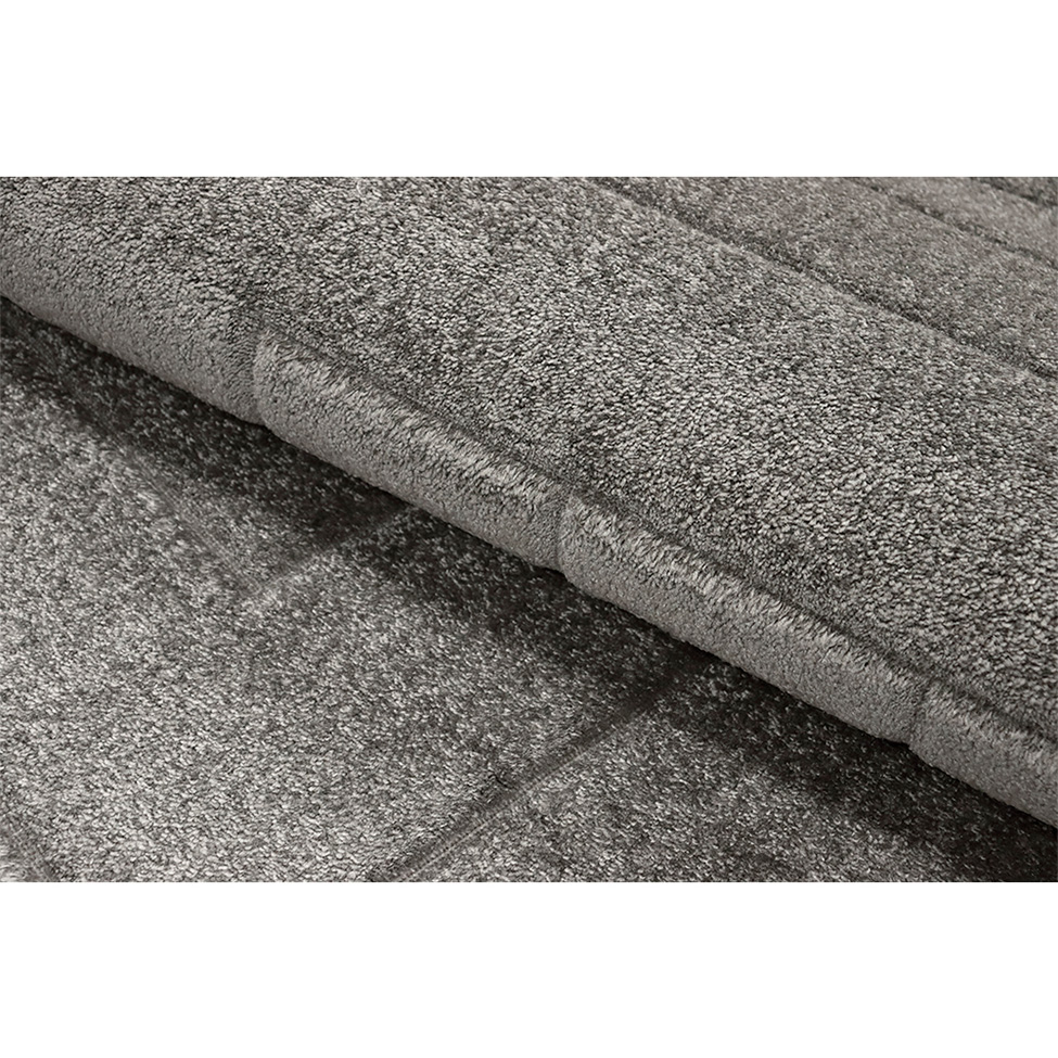 Tapete Mira Retangular Polipropileno (100x150) Chumbo