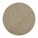 Tapete New Bouclé Redondo Roselan (140x140) Palha