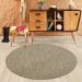 Tapete New Bouclé Redondo Roselan (140x140) Palha