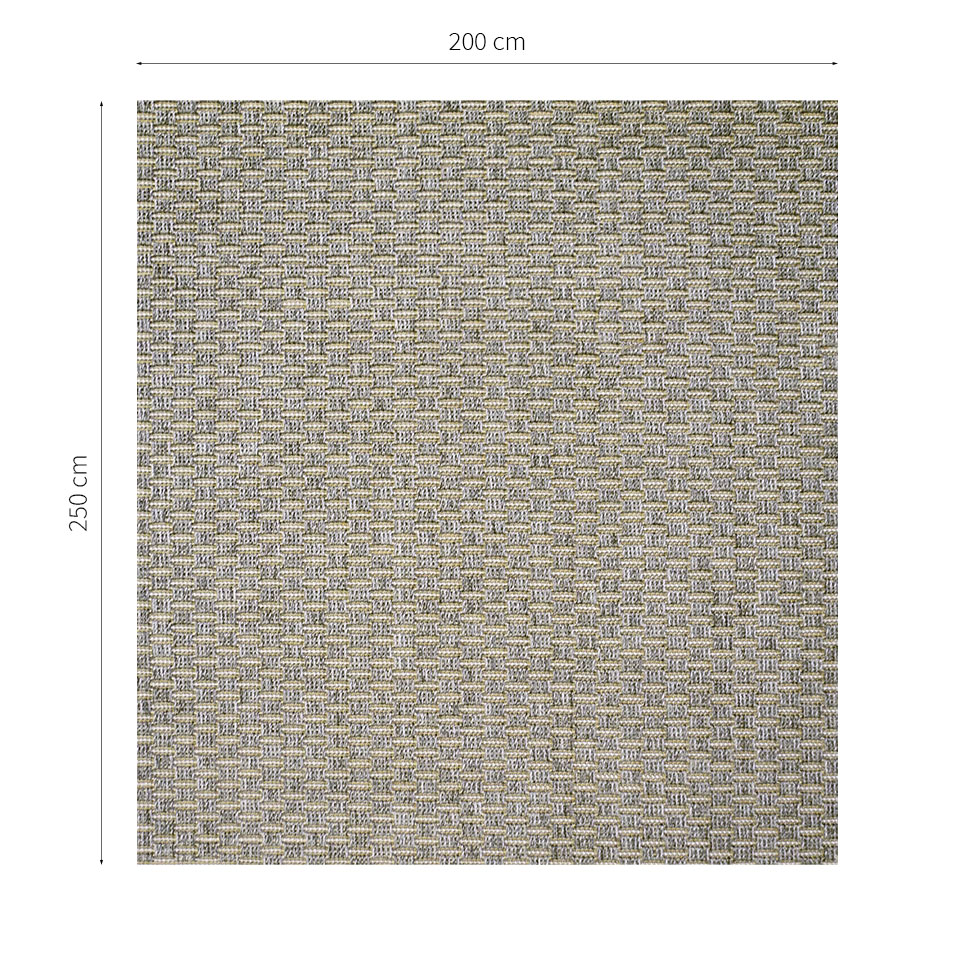 Tapete New Boucle Retangular Polipropileno (200x250) Cinza