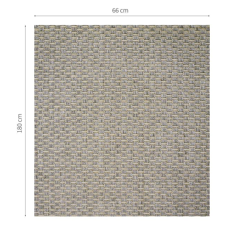 Tapete New Boucle Retangular Polipropileno (66x180) Cinza