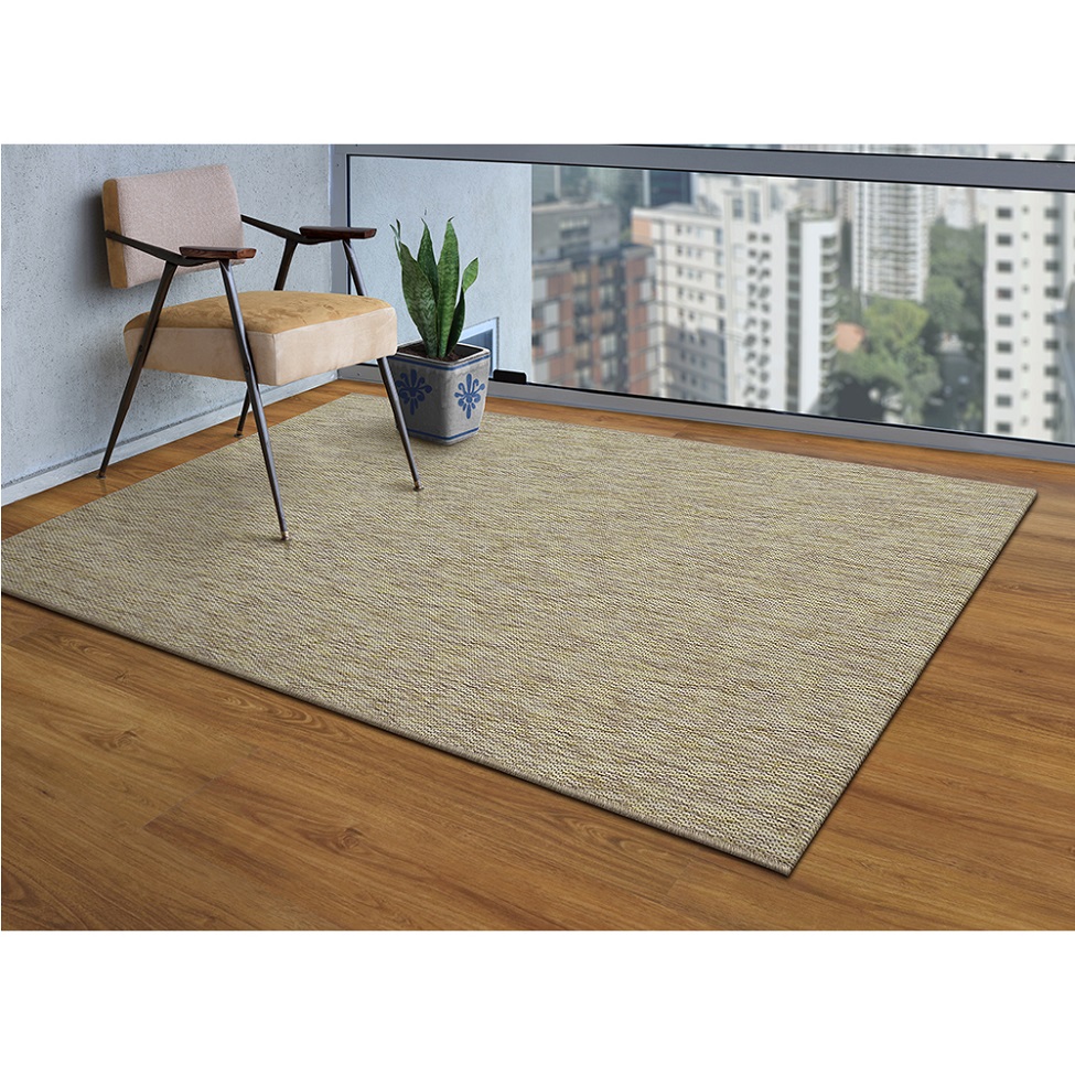 Tapete New Boucle Retangular Roselan (100x150) Palha