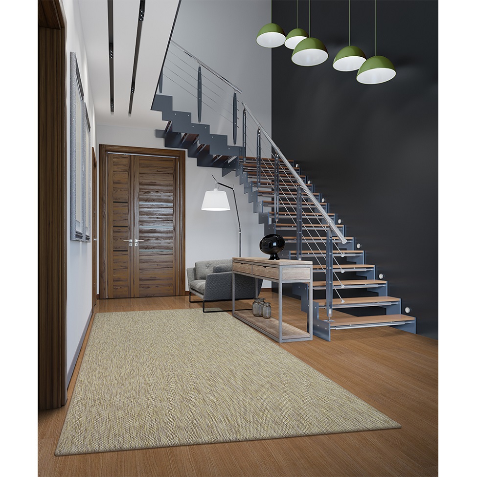 Tapete New Boucle Retangular Roselan (150x250) Palha
