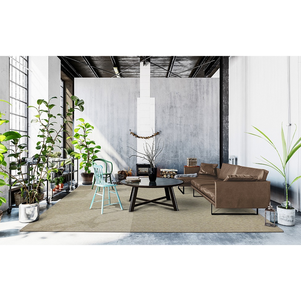 Tapete New Boucle Retangular Roselan (400x500) Palha