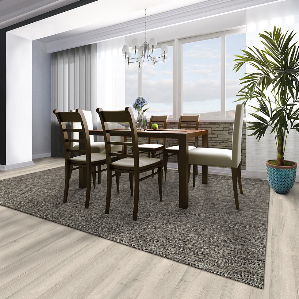 Tapete New Boucle Retangular Roselan (400x600) Chumbo