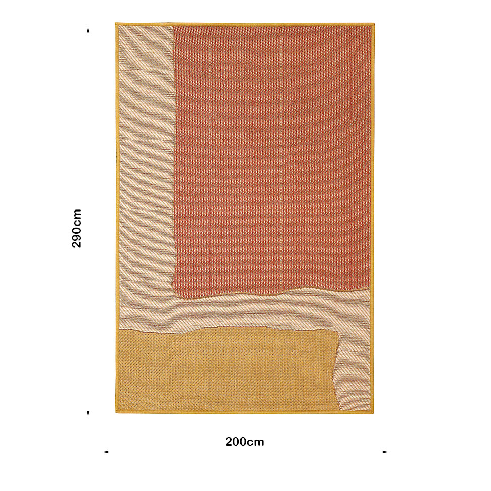 Tapete New Colors Charlotte Retangular (200x290cm) Colorido