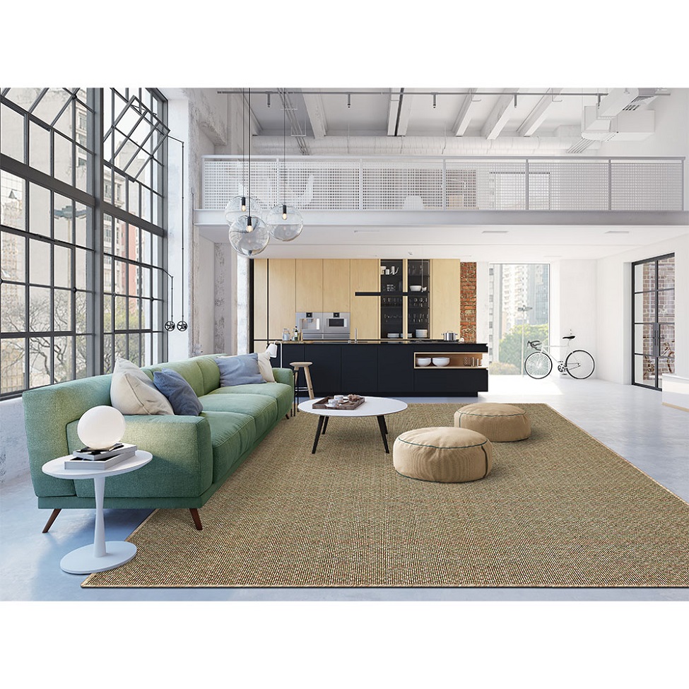 Tapete New Colors Colore Retangular Bouclé (400x500) Bege