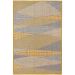 Tapete New Colors Mystic Retangular (150x200cm) Cinza Claro e Amarelo