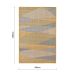 Tapete New Colors Mystic Retangular (150x200cm) Cinza Claro e Amarelo