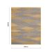 Tapete New Colors Mystic Retangular (200x250cm) Cinza Claro e Amarelo