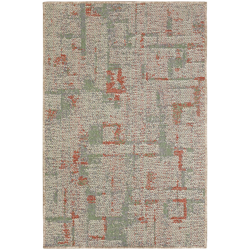 Tapete New Colors Prático Retangular (200x290cm) Cinza e Laranja