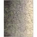 Tapete New Look Arabesco Retangular Veludo (200x250) Cinza e Verde