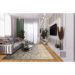 Tapete New Look Arabesco Retangular Veludo (200x250) Cinza e Verde