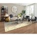 Tapete New Look Arabesco Retangular Veludo (200x290) Cinza e Verde