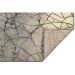 Tapete New Look Arabesco Retangular Veludo (200x290) Cinza e Verde