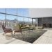 Tapete New Look Arabesco Retangular Veludo (300x400) Cinza e Verde