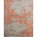 Tapete New Look Magia Retangular Veludo (200x250) Cinza e Laranja