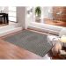Tapete Outdoor Retangular Polipropileno (150x200) Preto e Branco