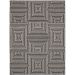 Tapete Outdoor Retangular Polipropileno (150x200) Preto e Branco