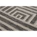 Tapete Outdoor Retangular Polipropileno (200x290) Preto e Branco