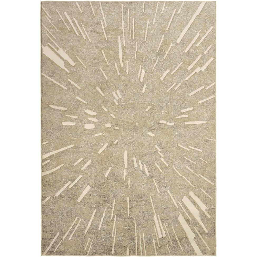 Tapete Perfeita Big Bag Retangular Veludo (200x290) Bege