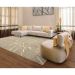 Tapete Perfeita Big Bag Retangular Veludo (200x290) Bege