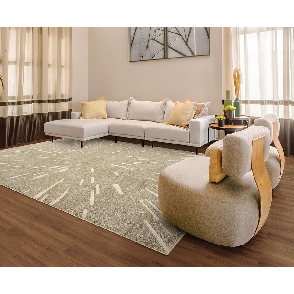 Tapete Perfeita Big Bag Retangular Veludo (200x290) Bege