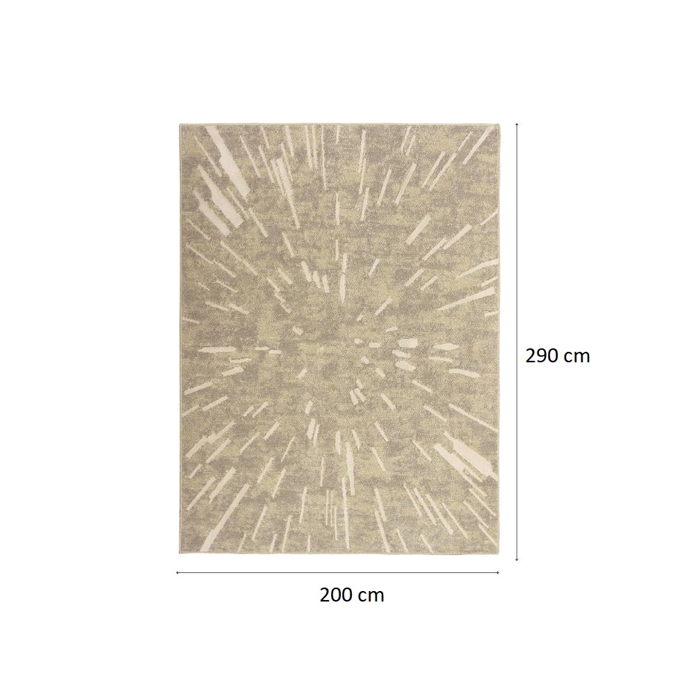 Tapete Perfeita Big Bag Retangular Veludo (200x290) Bege