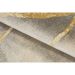 Tapete Perfeita Ouro Retangular Veludo (300x400) Cinza e Dourado