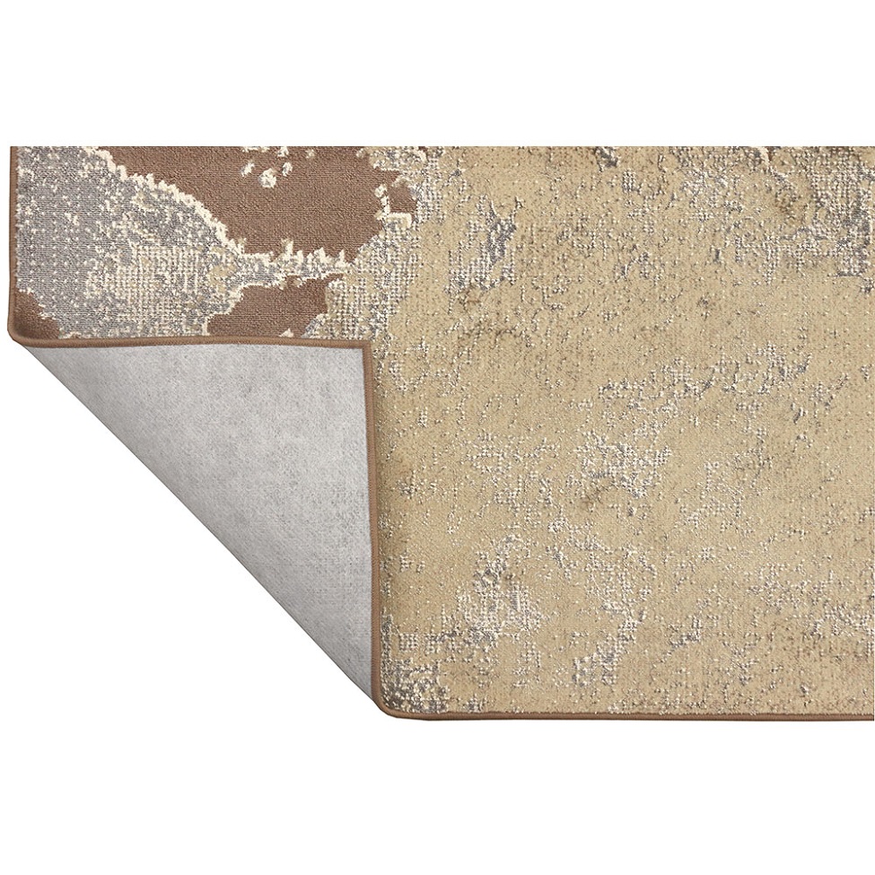 Tapete Perfeita Rendas Retangular Veludo (200x250) Bege