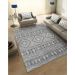Tapete Retangular Mykonos Tri Veludo (140x200) Cinza