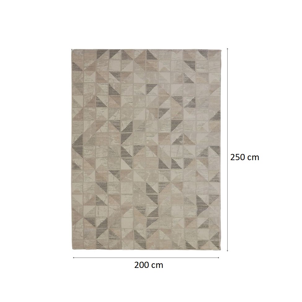 Tapete Rimma Cornner Retangular Veludo (200x250) Cinza