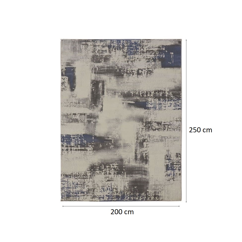 Tapete Rimma Park Retangular Veludo (200x250) Cinza