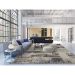 Tapete Rimma Park Retangular Veludo (300x400) Cinza
