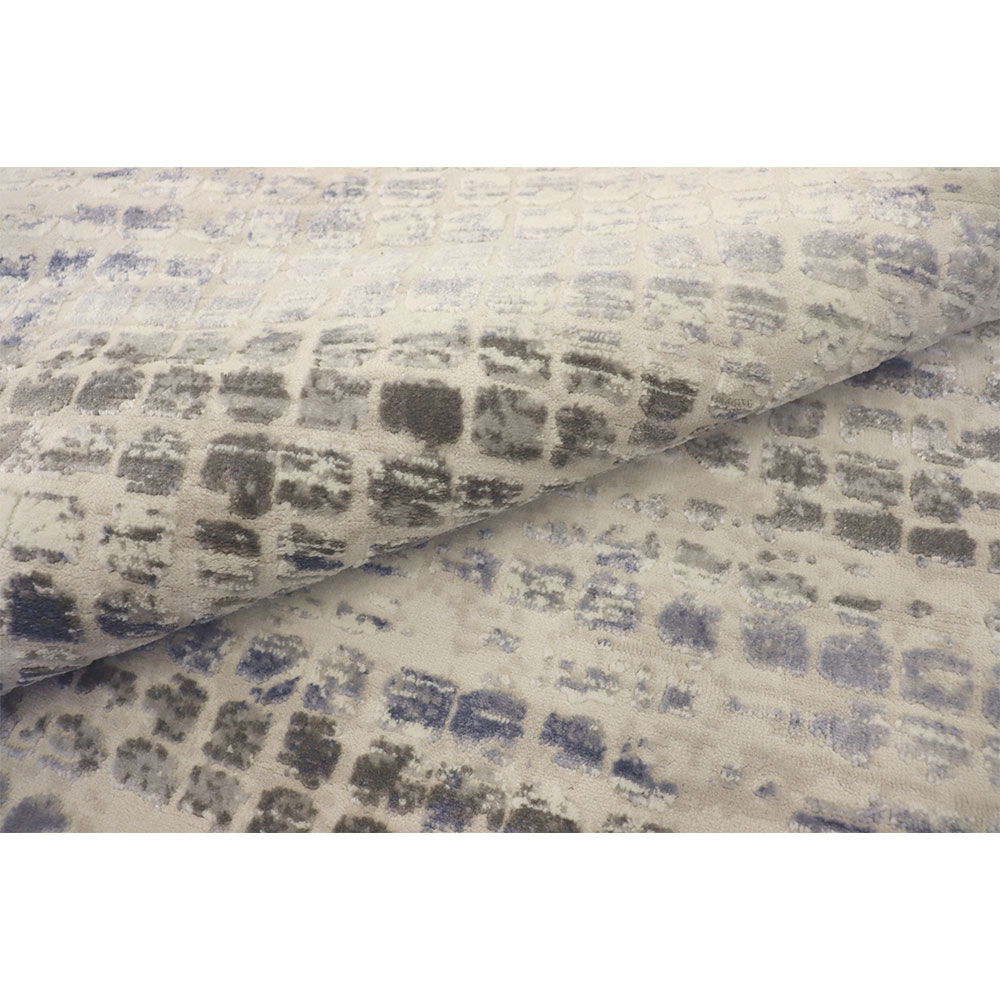 Tapete Rimma Square Retangular Veludo (200x250) Cinza