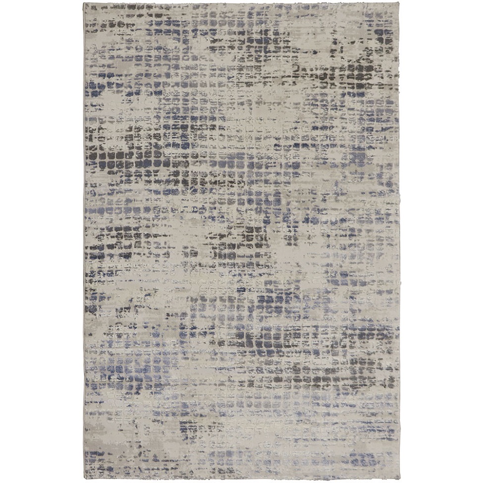 Tapete Rimma Square Retangular Veludo (200x300) Cinza
