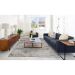 Tapete Rimma Square Retangular Veludo (200x300) Cinza